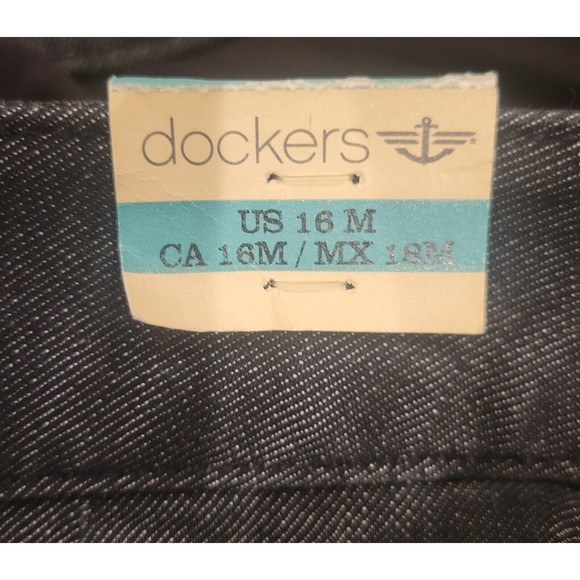 NWT Dockers The Khaki Hello Smooth 16Medium Straight Leg Dark Jeans Pants - Picture 5 of 11